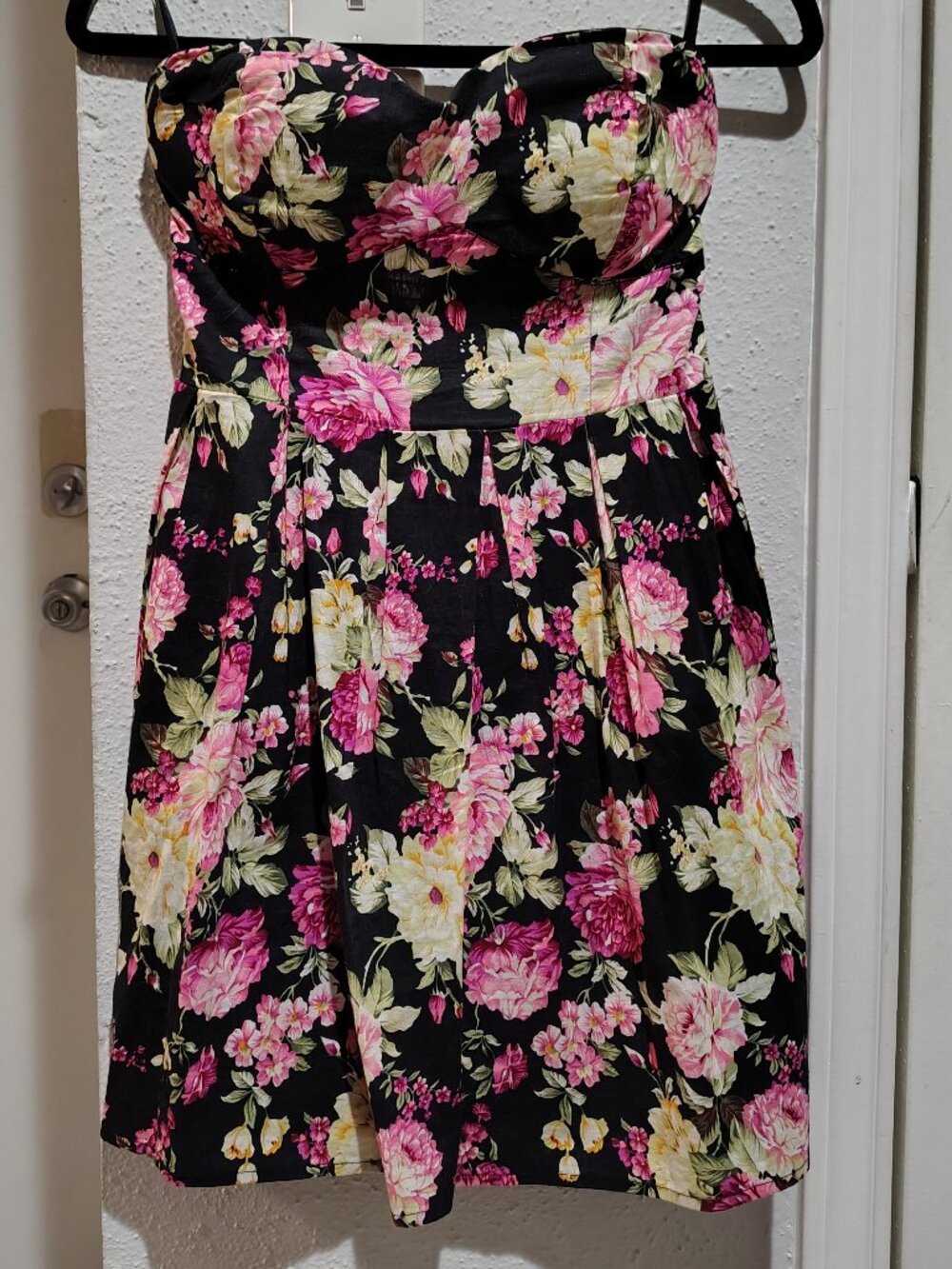 SAYWHAT Floral Strapless Dress